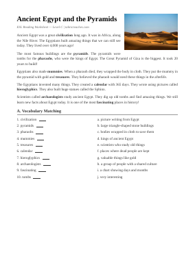 Ancient Egypt Elementary