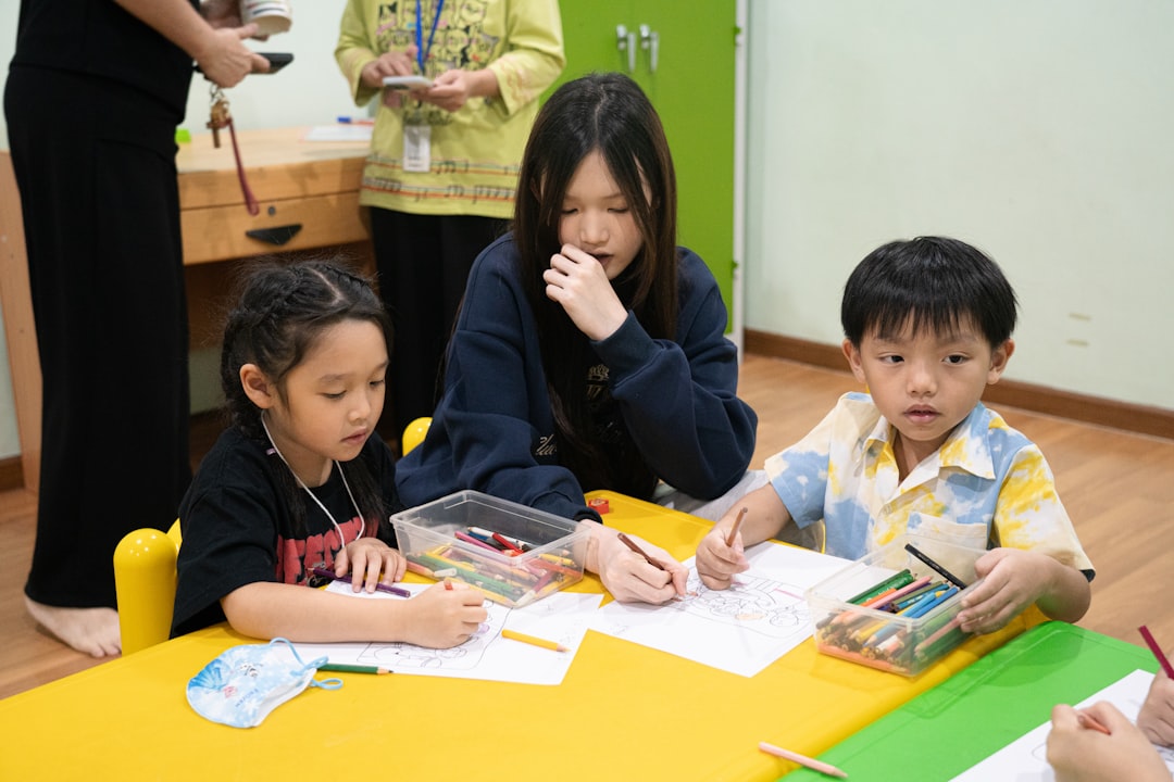 Elementary students learning vocabulary words in a classroom setting