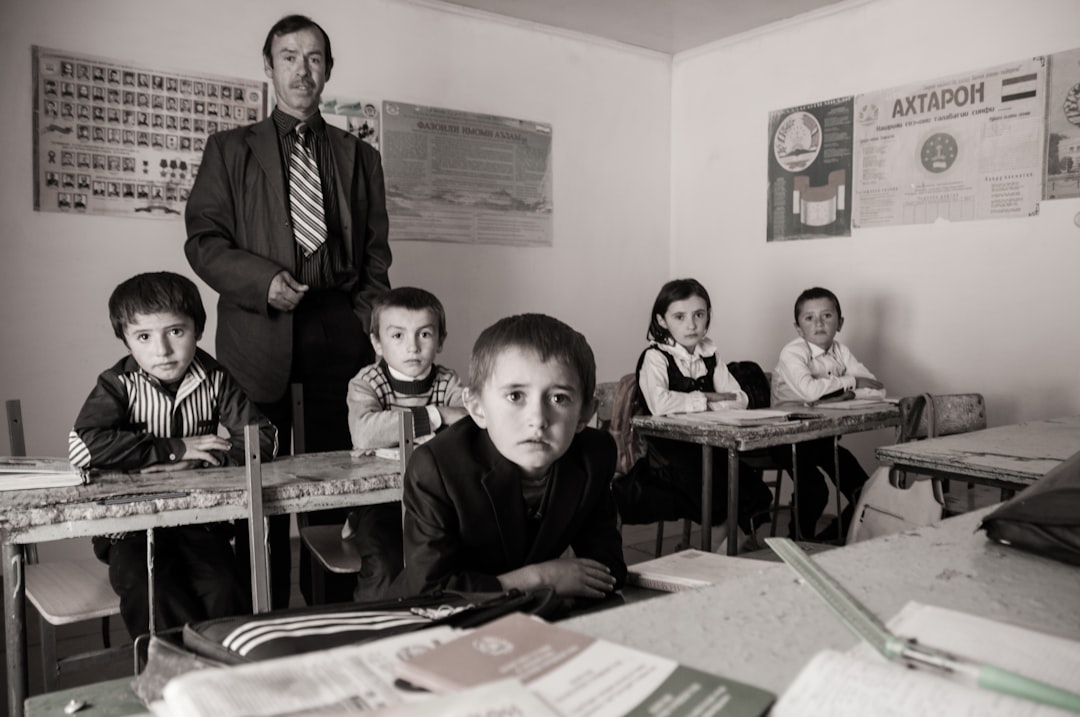 Students sitting together in classroom learning environment