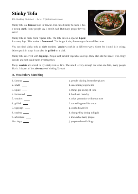 Stinky Tofu Elementary