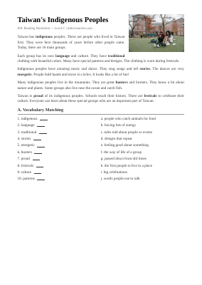 Taiwan Indigenous Peoples Elementary