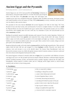 Ai Cập cổ đại (Cấp độ F)