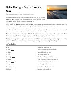 Năng lượng mặt trời (Cấp độ C)