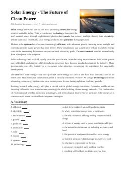 Năng lượng mặt trời (Cấp độ F)