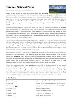 Vườn quốc gia Đài Loan (Cấp độ F)