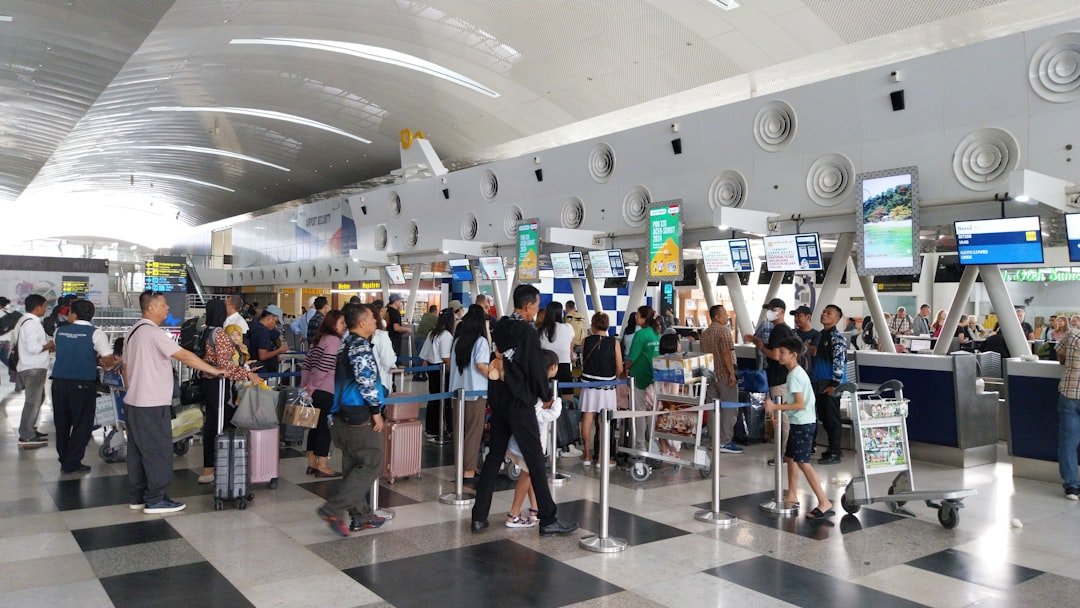 Queue at Airport Check In Counters of Kualanamu International Airport (KNO)