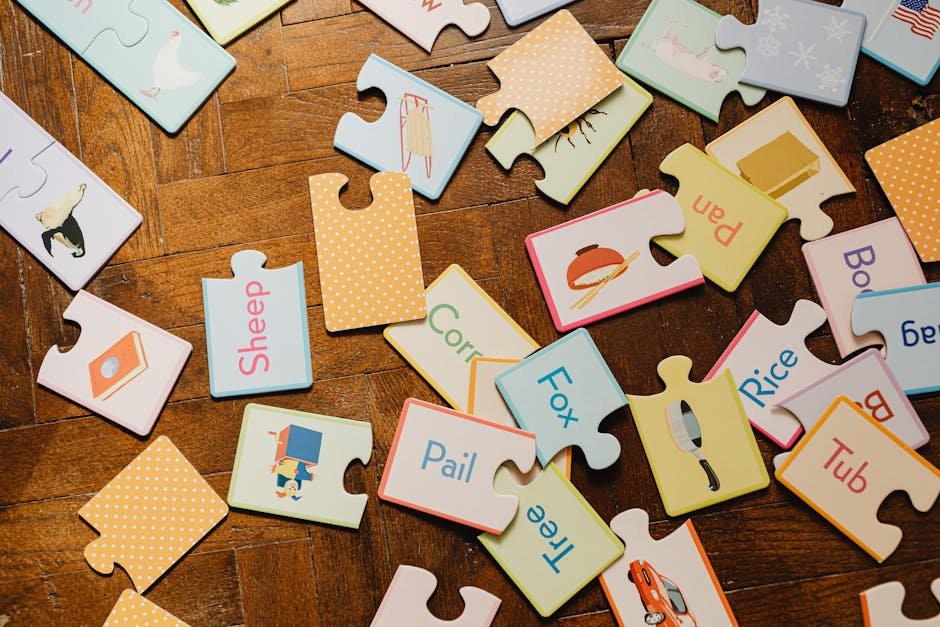 Young child learning their first English words