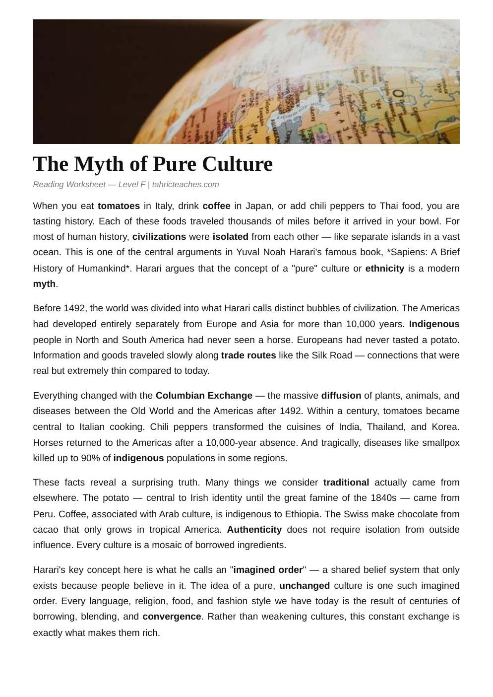 The Myth of Pure Culture (Advanced)