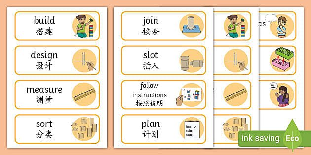 英語中的建築技能詞彙。.