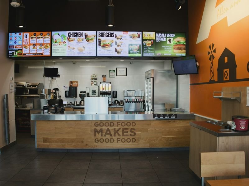 外帶英文 fast food and takeout — ordering at a fast food counter