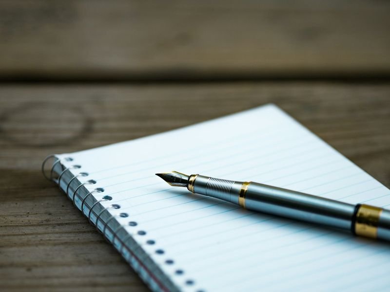 english writing notebook pen grammar notes