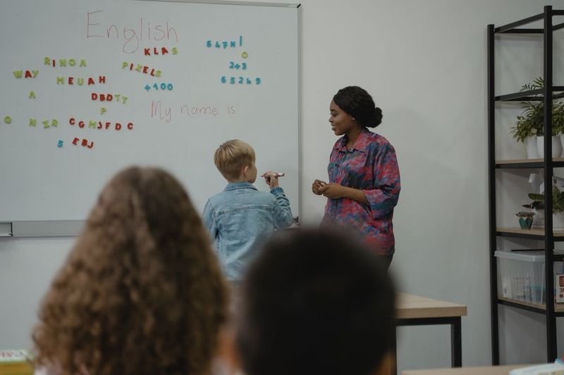 English classroom lesson on describing people in English vocabulary
