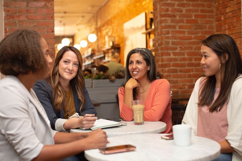 Two people having an English conversation practicing zero article nouns