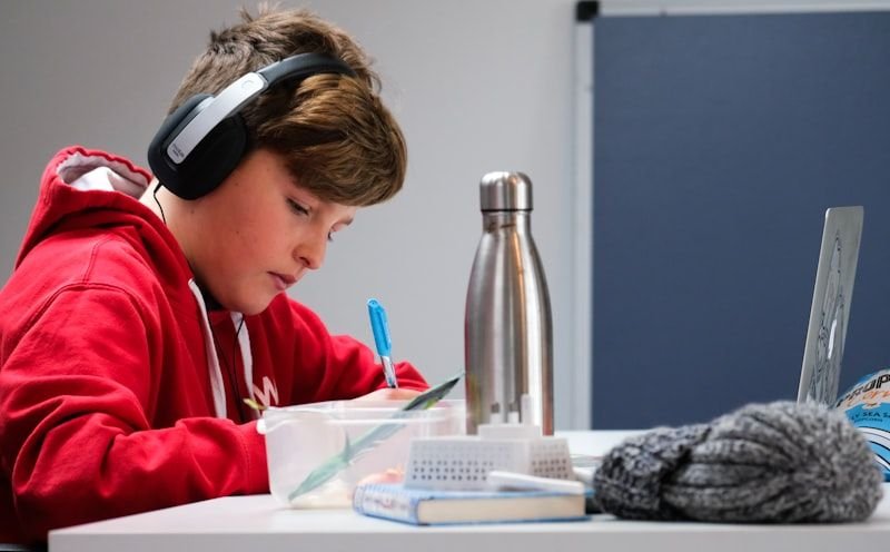 student practicing English PUT phrasal verbs online with exercises