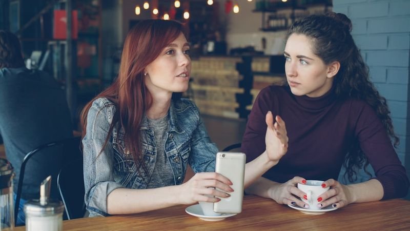 two women using tag questions in daily English conversation